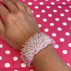 Pink spiky bracelet